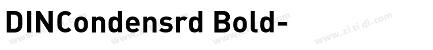 DINCondensrd Bold字体转换